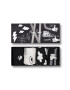 Happy Socks Ponožky Black And White (4-Pack) - Pepit.sk