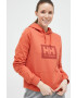 Helly Hansen Bavlnená mikina 53289-597 oranžová farba s kapucňou s potlačou - Pepit.sk