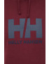 Helly Hansen Bavlnená mikina HH LOGO HOODIE pánska tmavomodrá farba s kapucňou s nášivkou 33977 - Pepit.sk