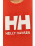 Helly Hansen Bavlnené tričko červená farba - Pepit.sk