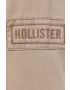 Hollister Co. Bavlnená bunda béžová farba prechodná - Pepit.sk