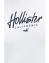 Hollister Co. Bavlnené tričko tmavomodrá farba vzorované - Pepit.sk