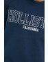 Hollister Co. Mikina dámska tmavomodrá farba s potlačou - Pepit.sk