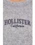 Hollister Co. Tričko s dlhým rukávom dámsky šedá farba - Pepit.sk