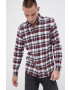 Jack & Jones Bavlnená košeľa pánska hnedá farba regular s golierom button-down - Pepit.sk