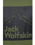 Jack Wolfskin Bavlnené tričko zelená farba vzorované - Pepit.sk