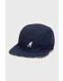 Kangol Bavlnená čiapka K5165HT.SM094-SM094 zelená farba s nášivkou - Pepit.sk