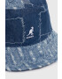 Kangol Bavlnený klobúk Denim Mashup Bucket K5296-MEDIUMBLUE bavlnený - Pepit.sk