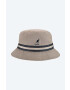 Kangol Bavlnený klobúk Stripe Lahinch K4012SP.GREY-GREY tmavomodrá farba bavlnený - Pepit.sk