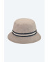 Kangol Bavlnený klobúk Stripe Lahinch K4012SP.GREY-GREY tmavomodrá farba bavlnený - Pepit.sk