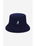 Kangol Vlnený klobúk Wool Lahinch K3191ST.NAVY-NAVY tmavomodrá farba vlnený - Pepit.sk