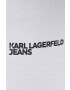 Karl Lagerfeld Jeans Body dámske biela farba - Pepit.sk