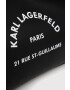 Karl Lagerfeld Kožená kabelka hnedá farba - Pepit.sk