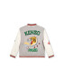 Kenzo kids Detská bunda bomber šedá farba - Pepit.sk