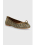 Kurt Geiger London Baleríny Eagle Ballerina zlatá farba 9790640609 - Pepit.sk