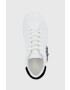 Kurt Geiger London Kožená obuv Laney Eye biela farba na platforme 8487310109 - Pepit.sk