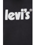 Levi's Bavlnené tričko čierna farba s potlačou - Pepit.sk