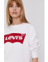 Levi's Mikina 18686.0011-Neutrals dámska biela farba jednofarebná - Pepit.sk