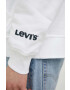 Levi's Mikina pánska biela farba s kapucňou s potlačou - Pepit.sk