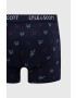 Lyle & Scott Boxerky (3-pack) tmavomodrá farba - Pepit.sk