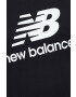 New Balance Bavlnené tričko MT31541BK-1BK čierna farba vzorované - Pepit.sk