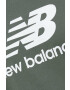 New Balance Bavlnené tričko MT31541DON-DON zelená farba vzorované - Pepit.sk