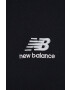 New Balance Bavlnené tričko UT21503BK-BK čierna farba jednofarebné - Pepit.sk