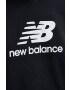 New Balance Mikina dámska čierna farba s kapucňou vzorovaná - Pepit.sk