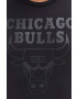 New Era Bavlnené tričko čierna farba s potlačou CHICAGO BULLS - Pepit.sk