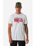 New Era Bavlnené tričko NBA Infill Tee Bulls 13083890-white biela farba s potlačou - Pepit.sk