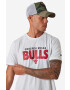 New Era Bavlnené tričko NBA Infill Tee Bulls 13083890-white biela farba s potlačou - Pepit.sk