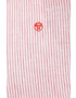 North Sails Ľanová košeľa ružová farba regular s golierom button-down - Pepit.sk