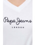 Pepe Jeans Bavlnené tričko dámsky biela farba - Pepit.sk