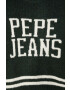 Pepe Jeans Detský sveter s prímesou vlny zelená farba teplý - Pepit.sk