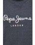 Pepe Jeans Mikina pánska šedá farba s nášivkou - Pepit.sk