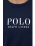 Polo Ralph Lauren Bavlnené pyžamové tričko tmavomodrá farba s potlačou - Pepit.sk