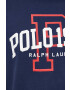 Polo Ralph Lauren Bavlnené tričko tmavomodrá farba s potlačou - Pepit.sk