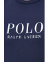 Polo Ralph Lauren Bavlnené tričko s dlhým rukávom tmavomodrá farba - Pepit.sk