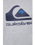 Quiksilver Mikina pánska šedá farba s potlačou - Pepit.sk