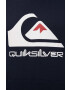 Quiksilver Mikina pánska tmavomodrá farba s potlačou - Pepit.sk