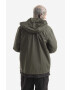 Rains Nepremokavá bunda Short Hooded Coat 18260.GREEN-GREEN zelená farba prechodná oversize - Pepit.sk