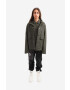 Rains Nepremokavá bunda Short Hooded Coat 18260.GREEN-GREEN zelená farba prechodná oversize - Pepit.sk