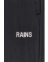 Rains Nohavice Woven Pants Regular 18700.01-Black čierna farba rovné vysoký pás - Pepit.sk