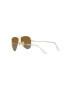 Ray-Ban Detské slnečné okuliare Junior Aviator hnedá farba 0RJ9506S-Polarized - Pepit.sk