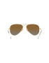 Ray-Ban Detské slnečné okuliare Junior Aviator hnedá farba 0RJ9506S-Polarized - Pepit.sk