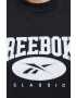 Reebok Classic Bavlnené tričko čierna farba - Pepit.sk