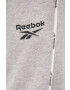 Reebok Nohavice HA9021 pánske šedá farba melanžové - Pepit.sk