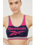 Reebok Športová podprsenka Dilara tmavomodrá farba vzorovaná - Pepit.sk