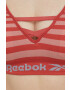 Reebok Športová podprsenka F9781 oranžová farba vzorovaná - Pepit.sk