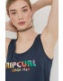 Rip Curl Bavlnený top tmavomodrá farba - Pepit.sk